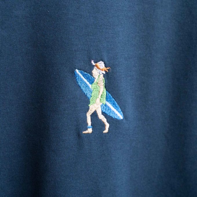T-shirt | Surf granny | Blue | Stitch Amsterdam