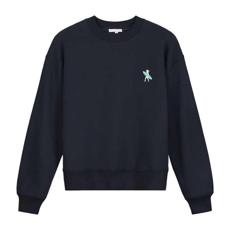 Women Sweatshirt | Surf granny | Blue | Stitch Amsterdam
