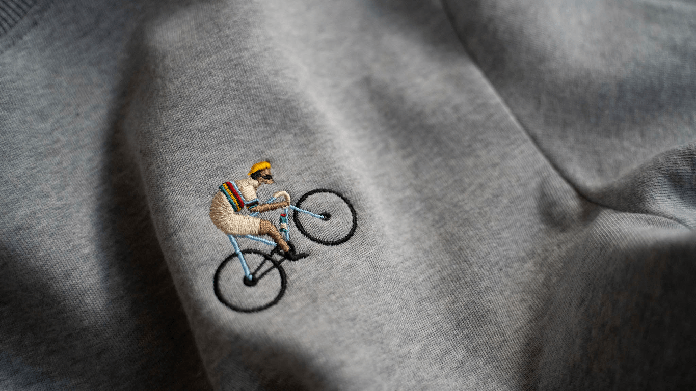 sweater grijs wielrenner mon amour detail-07461